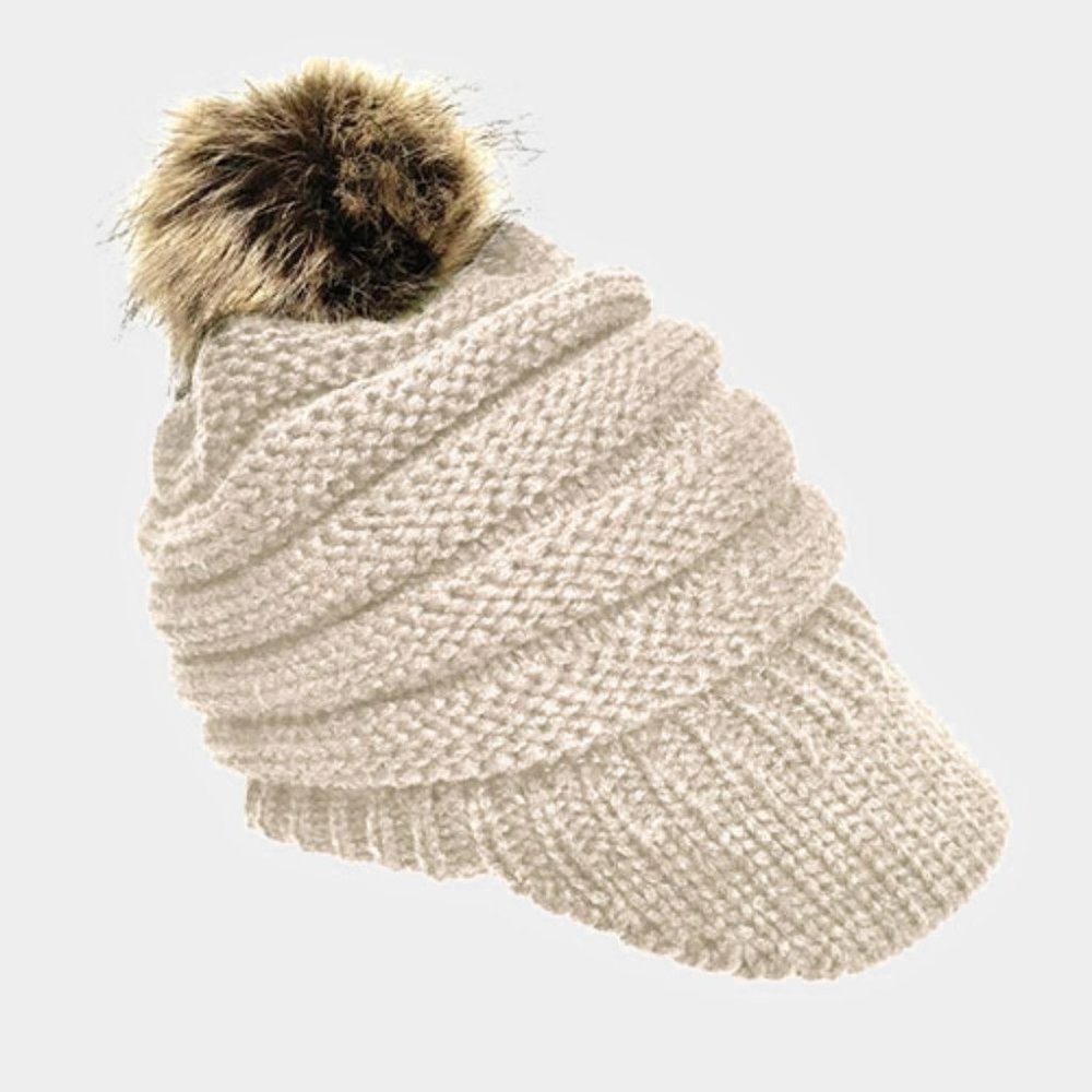 Soft Knit Pom Hat
